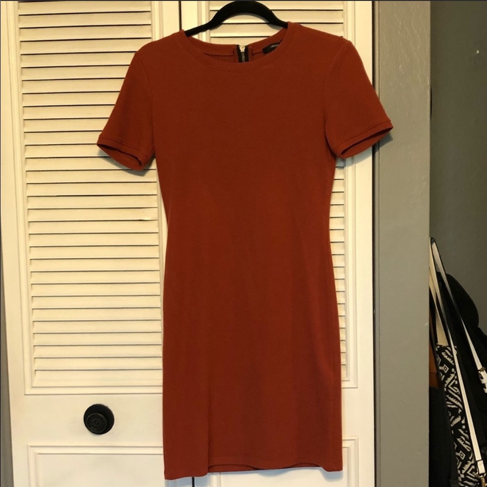 Rust body con dress